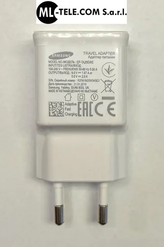 Samsung EP-TA200EBE USB-A 15W Wandladegerät - Handy-Ladegeräte mit 15W Fast Charge-Technologie für superschnelles und sicheres Aufladen aller Smartphones und Zubehör.