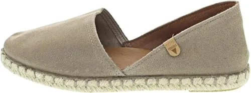 VERBENAS Espadrilles Carmen Serraje Piedra - Größe: 36 - Espadrilles für Damen, handgefertigt in Spanien aus hochwertigen Materialien für maximalen Komfort und Stil. Ideal für modebewusste Frauen, die das Leben genießen.