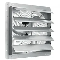 VEVOR Abluftventilator Wandlüfter 615 mm - Ventilator mit 2892 CFM Luftvolumen, geräuscharm und sicher. Ideal für frische Luft in Werkstätten und Garagen. Einfache Installation mit automatischem Lamellenverschluss.