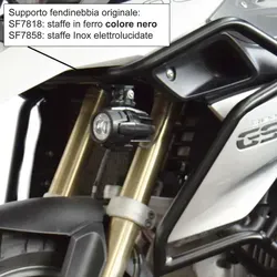 ISOTTA Halterung für Nebelscheinwerfer schwarz für BMW R 1200 GS LC - Robuste Halterung für BMW R 1200 GS LC, ideal zur Montage von Nebelscheinwerfern. Bietet zuverlässige Unterstützung und verbessert die Sichtbarkeit bei schlechten Lichtverhältnissen. Perfekte Integration in die Absturzsicherung.