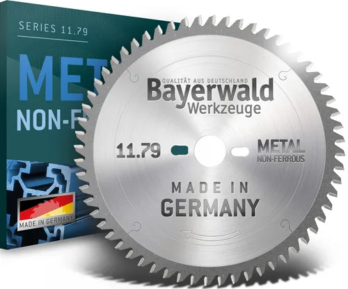 Bayerwald Kreissägeblatt HM 250 x 3.4/2.8 x 30 Z42 TF - Qualität Made in Germany - Kreissägeblätter für präzise Trenn- und Gehrungsschnitte in Leichtmetall und Kunststoff. Geräuschgedämpft und leicht zu bedienen dank negativer Zahnform.