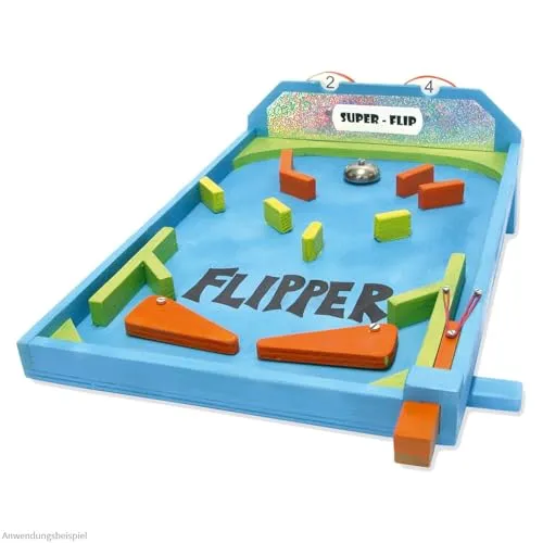 matches21 HOME & HOBBY Tisch Flipper DIY Holz Bastelset für Kinder ab 12 Jahren Flipperautomat Funktionsmodell