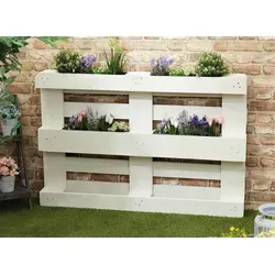 Kunststoff-Blumenkästen 6er Set für Europalette - Schwarz - Praktisches 6er Set Blumenkästen aus robustem Kunststoff, ideal für Europaletten. Perfekt zur Gestaltung von Kräutergärten oder Blumenarrangements. Wetterfest und vielseitig einsetzbar, Größe: B 38 cm x T 13 cm x H 9 cm.
