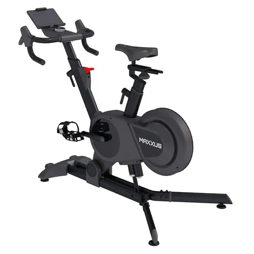 MAXXUS Speedbike S2 - Leise Heimtrainer für Indoor Cycling - Indoor Cycling Fahrrad mit Monitor und Tablet Halter, ideal für ein effektives Training zu Hause, maximal Benutzergewicht 110 kg.