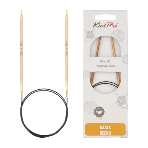 KnitPro Basix Beech Rundnadeln 32" (80cm) | 3.25mm