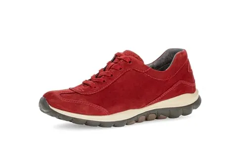 Gabor Damen Low-Top Sneaker - Elegante Schnürschuhe aus Nappa-Leder - Damen-Hallenschuhe mit hochwertigem Nappa-Leder, bequem und stilvoll, ideal für Freizeit und Alltag.
