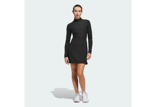 ADIDAS Ultimate365 Langarmkleid - Stylisches Golfkleid für Damen, ideal für Fairway und Clubhaus. Das stretchige Material sorgt für Bewegungsfreiheit, während der Reißverschluss bis zur Brust für optimale Belüftung sorgt. Praktische Reißverschlusstaschen bieten Platz für wichtige Dinge.