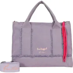 Fritzi aus Preußen Shopper Tote Bag Limited - Lila Baumwolle - Handtaschen aus hochwertiger Baumwolle in washed purple, ideal für Alltag und Freizeit. Mit Reißverschluss und praktischen Innenfächern für Handy und Wertsachen.