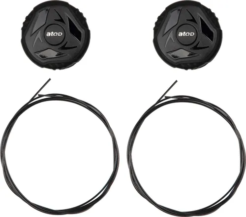 Force Atop A-A41 Spannräder Set schwarz - Vielseitiges Set mit 2 Spannrädern und 2 Kabeln für ROAD/MTB-Modelle. Ideal zur einfachen Positionierung an der Seite der Stämme. Praktisch und universell einsetzbar für verschiedene Trike-Modelle.