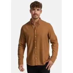 Indicode Langarmhemd Riverside Langarmhemd mit Button-Down-Kragen blau L