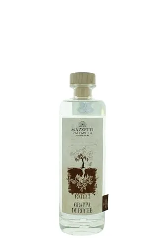 Mazzetti Grappa di Ruchè 500 ml - Genießen Sie die feinen floralen und fruchtigen Aromen von Rosen und Veilchen mit Mazzetti Grappa di Ruchè. Ideal für besondere Anlässe oder als Geschenk!