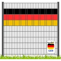zaunzu Sichtschutz Deutschland für Doppelstabmatten Volle Streifenbreite