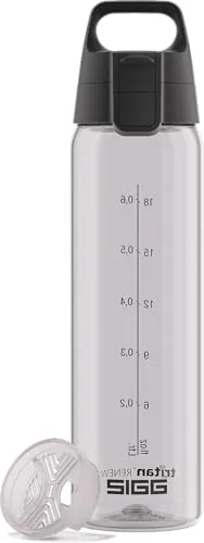 Sigg - Tritan Trinkflasche - Total Color ONE Transparent - Für Kohlensäurehaltige Getränke Geeignet - Spülmaschinenfest - Auslaufsicher - Leicht - BPA-frei - 0.75L