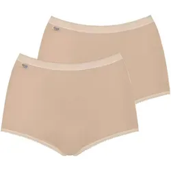 sloggi Slip Basic+ Maxi 2P - Perfekter Sitz in Beige, Größe 38 - Herrenunterhosen im 2er Pack, aus elastischem und weichem Material für optimalen Tragekomfort und perfekten Sitz den ganzen Tag.