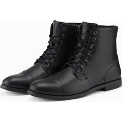 Ombre Clothing Herren-Stiefeletten Elmer schwarz 45 - Schwarz - 45