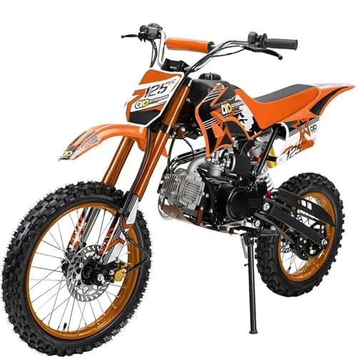 Actionbikes Motors Kinder Jugend Crossbike JC125 - 125cc 4-Takt Motor, hydraulische Scheibenbremsen und bis zu 80 km/h Geschwindigkeit, ideal für Offroad-Abenteuer