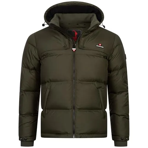 Höhenhorn Winterjacke Bristen Herren - Gefütterte Daunenjacke in Grün - Funktionsjacke für Herren mit RDS-zertifizierten Daunen für optimale Wärme und Komfort in der kalten Jahreszeit.