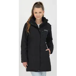 DEPROC ACTIVE Winterjacke "MONTREAL LONG WMN" für Damen, Größe 48 (XL), schwarz - Funktionsjacke für Damen, wasserdicht und atmungsaktiv bis 8.000 mm Wassersäule, ideal für kalte Tage und Outdoor-Aktivitäten, auch in großen Größen erhältlich.