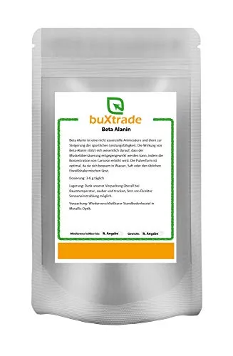 Beta Alanin Pulver | Ausdauer | Carnosin Booster | Kraft | Nahrungsergänzungsmittel 250 g