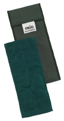 FRIO Einzel Diabetiker Insulin Kühltasche 18 x 6½ cm Grün | Für 1 Insulin Pen | Kühlt mit kaltem Wasser I Keine Kühlakkus oder Stromquellen notwendig | Wiederverwendbar