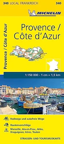 Michelin Provence - Cote d'Azur: Straßen- und Tourismuskarte 1:150.000 (MICHELIN Localkarten)
