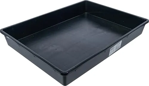 BGS Auffangwanne 18 L - 9474 - Praktische Auffangwanne mit 18 l Volumen für die sichere Lagerung von Flüssigkeiten. Ideal für Werkstätten und Heimwerker, sorgt sie für Ordnung und Sicherheit beim Arbeiten.