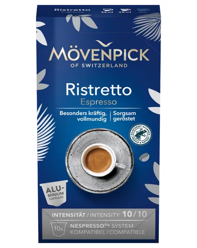 GOURVITA DE Mövenpick RISTRETTO ESPRESSO Kaffeekapseln, 10 Stück 11304