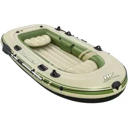 Bestway Schlauchboot - Olivgrün & Beige - Schlauchboot für Pools und Wasserspaß, ovales Design mit robustem Kunststoff und Metall, ideal für Freizeitaktivitäten auf dem Wasser.