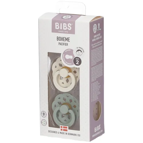 BIBS® BIBS BOHEME Sauger Salbei - Elfenbein 6 - 18 Monate Größe 2