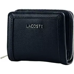 LACOSTE Compact Zip Wallet Marine 166 - Dunkelblau - Elegante LACOSTE Geldbörse mit 6 Kartenfächern und Zipperfach. Kompakt und stilvoll, ideal für die Organisation von Geld und Karten. Maße: 12 x 9,5 cm, gefertigt aus hochwertigem Polyurethan.