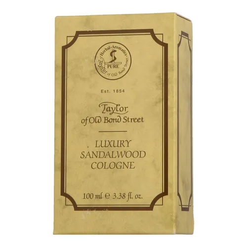 Taylor of Old Bond Street Sandalwood Luxury Cologne 100 ml - Herrenparfüm mit einem warmen, holzigen Duft, ideal für den eleganten Mann von heute.