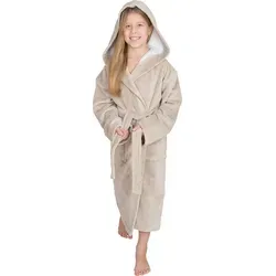wewo Bamboo 8521 Kinder Bademantel - Bademäntel für Mädchen, aus geschmeidigem, saugfähigem Bambusmaterial für höchsten Komfort und ein kuscheliges Gefühl nach dem Baden.