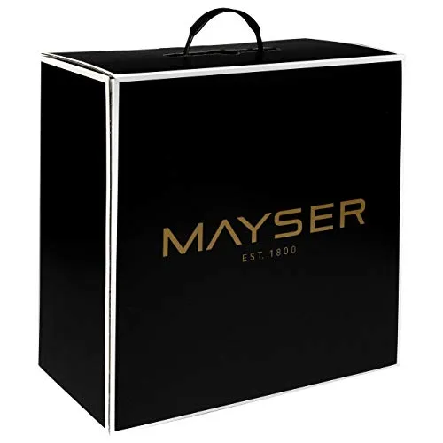 Mayser Since 1800 Hutschachtel Hutkoffer Aufbewahrung formstabil Made in EU Damen Herren Sommer Winter schwarz One Size
