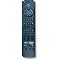 Ersatz Fernbedienung für Toshiba Fire TV 43UF3D63DAX - Komfortable TV Fernbedienung für Toshiba Modelle, sofort einsatzbereit ohne Installation. Alle Funktionen inklusive Sprachsteuerung sind vorhanden. Ideal für einfaches Zappen und Menüzugriffe.