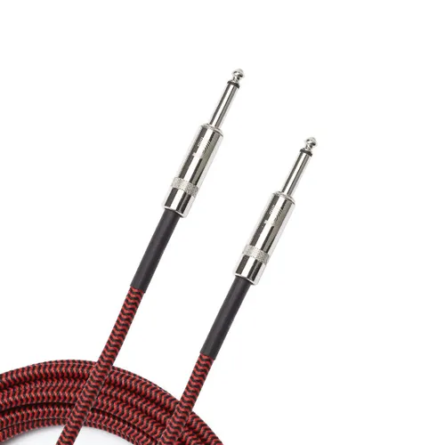 D'ADDARIO Instrumentenkabel "Braided" Rot, 4,5m