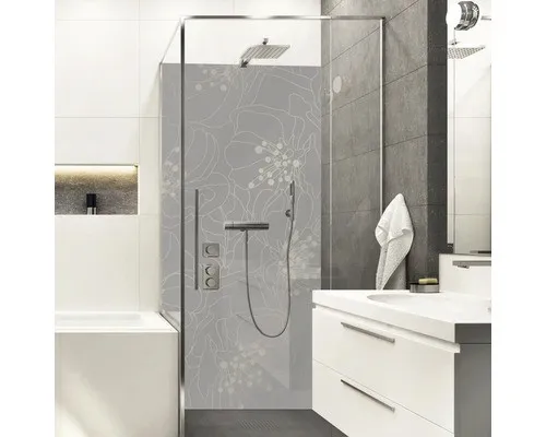 Duschrückwand mySpotti Shower Misaki Blumen 255 x 100 cm SH-255100-1749-HB