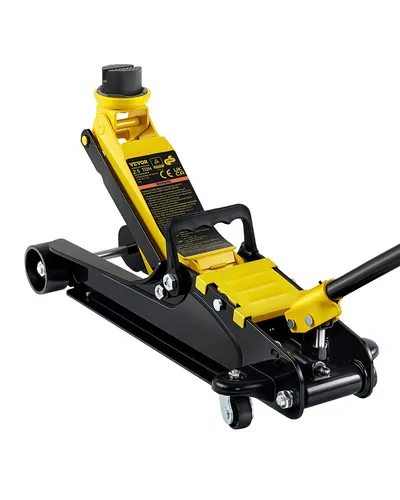 VEVOR Hydraulischer Rangierwagenheber 2,5 t - Werkstatteinrichtung mit 2,5 t Tragkraft und 85-380 mm Höhenbereich, ideal für sicheres Anheben von Fahrzeugen.