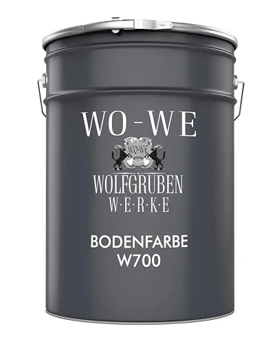 WO-WE Betonfarbe W700 Betongrau 5L - Vielseitige Betonfarbe für Keller, Balkon, Terrasse und mehr. Umweltfreundlich, einfach anzuwenden und in vielen Farbtönen erhältlich. Hergestellt in Deutschland für höchste Qualität.