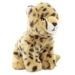 Uni-Toys Kuscheltier Gepard Junges - 22 cm Plüsch-Wildtier - Kuscheltiere aus 100 % recyceltem Füllmaterial, lebensecht und flauschig weich! Perfekt zum Spielen, Sammeln oder als Geschenk.