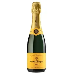 Champagner Veuve Clicquot - Brut Carte Jaune (Halbe Flasche 0.375 L) - Weine - Ideal für gesellige Anlässe, verkörpert Eleganz und Luxus mit unvergleichlicher Finesse und Qualität.