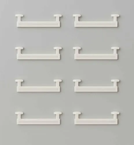 Stück Schlaufengleiter 50 mm – Dekoration für Gardinenstangen - Praktische Schlaufengleiter in Weiß, 5 cm breit, ideal zum Dekorieren von Schlaufenschals. Einfach einhängen und stilvoll gestalten. Lieferumfang: 8 Stück.