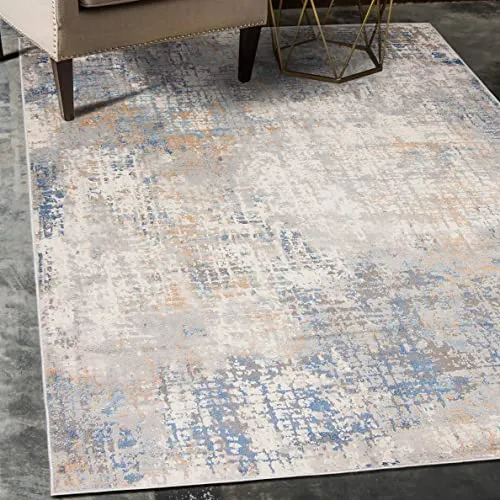 Carpeto Abstrakter Vintage Designer Teppich 200x300 cm - Teppiche - ÖKO-TEX zertifiziert, allergikerfreundlich und einfach zu reinigen, ideal für Wohnzimmer, Schlafzimmer und Esszimmer.