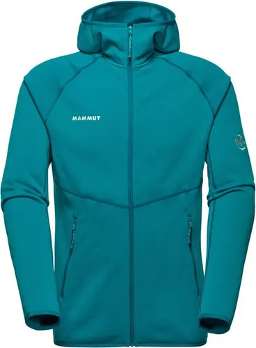 Mammut Aconcagua ML Hooded Jacket Men Deep Teal (M) - Jacke aus elastischem Polartec Power Stretch Pro, ideal für Outdoor-Abenteuer und den Alltag. Bietet Wärme, Bewegungsfreiheit und ist extrem strapazierfähig.