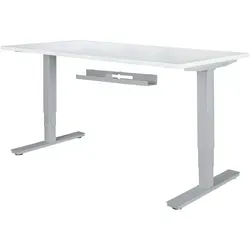 KADIMA DESIGN Kabelkanal Schreibtisch 80x7x13 cm Untertisch Kabelführung silber, Kabelmanagement Kabelwanne Pulverbeschichtet, Kabelschacht waagrecht