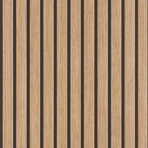 Tesa x Rasch Selbstklebende Tapete Akustikpaneele Optik Braun Beige - Akustikpaneele Tapete in Braun Beige, selbstklebend für einfache Montage und hervorragende Schallabsorption, ideal für ein ruhiges Raumklima.