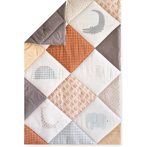 Julius Zöllner Krabbeldecke Organic Wild Patch - Krabbeldecke aus 100% Baumwolle, ideal für Babys. Hergestellt in Deutschland, sorgt sie für ein sicheres und komfortables Spielumfeld.