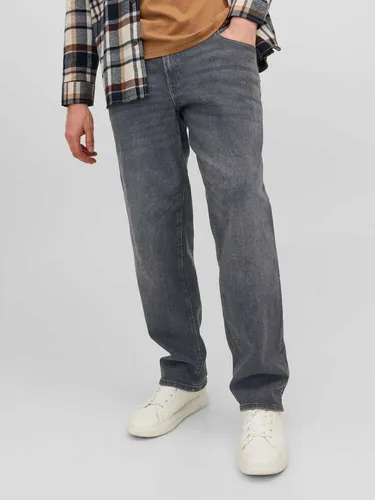Tapered-fit-Jeans "JJIMIKE JJORIGINAL SQ 223 NOOS PLS" - Herren Tapered-fit-Jeans in Schwarz Denim von JACK & JONES PLUSSIZE. Modische Abriebeffekte und bequeme Passform für lässige Looks. Ideal für entspannte Tage oder unterwegs.