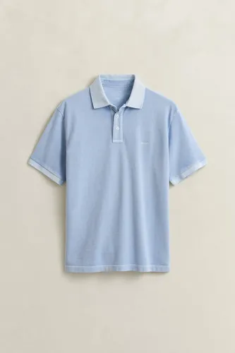 GANT Herren Sunfaded SS Polo - Fresh Blue, XL - Poloshirt für Herren mit hohem Baumwollanteil, atmungsaktiv und perfekt für den Sommer.