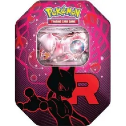 Pokemon Team Rocket Tins: Team Rockets Mewtwo ex Tin - Versiegelte Sammlung aus dem beliebten Sammelkartenspiel. Enthält ausgewählte Karten aus Scarlet & Violet zur Deck-Erweiterung und strategischen Nutzung im Spiel.