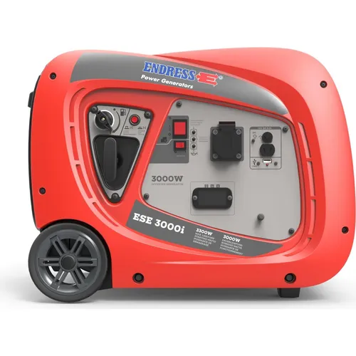 Endress ESE 3000i Inverter-Stromerzeuger 4.2 kW - Stromaggregate mit Invertertechnologie für stabile Stromversorgung, ideal für Camping und Notfälle. Ausgestattet mit USB-Anschluss und klappbarem Handgriff für einfache Mobilität.